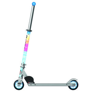 A-Kick Scooter photographed in-studio on a simple white background